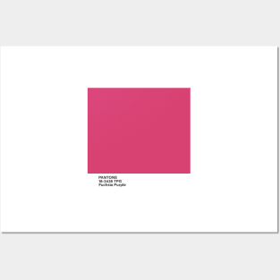 pantone 18-2436 TPG Fuchsia Purple Posters and Art